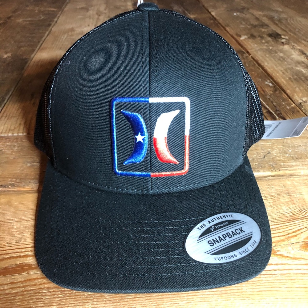 NWT Hurley Texas Trucker Hat USA Snapback Hat - Picture 3 of 7